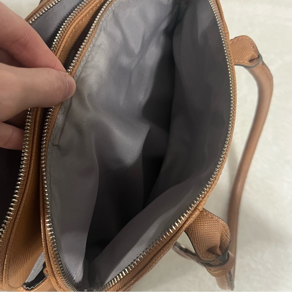 Kenneth Cole Reaction Melanie double handle purse brown - Picture 9 of 14